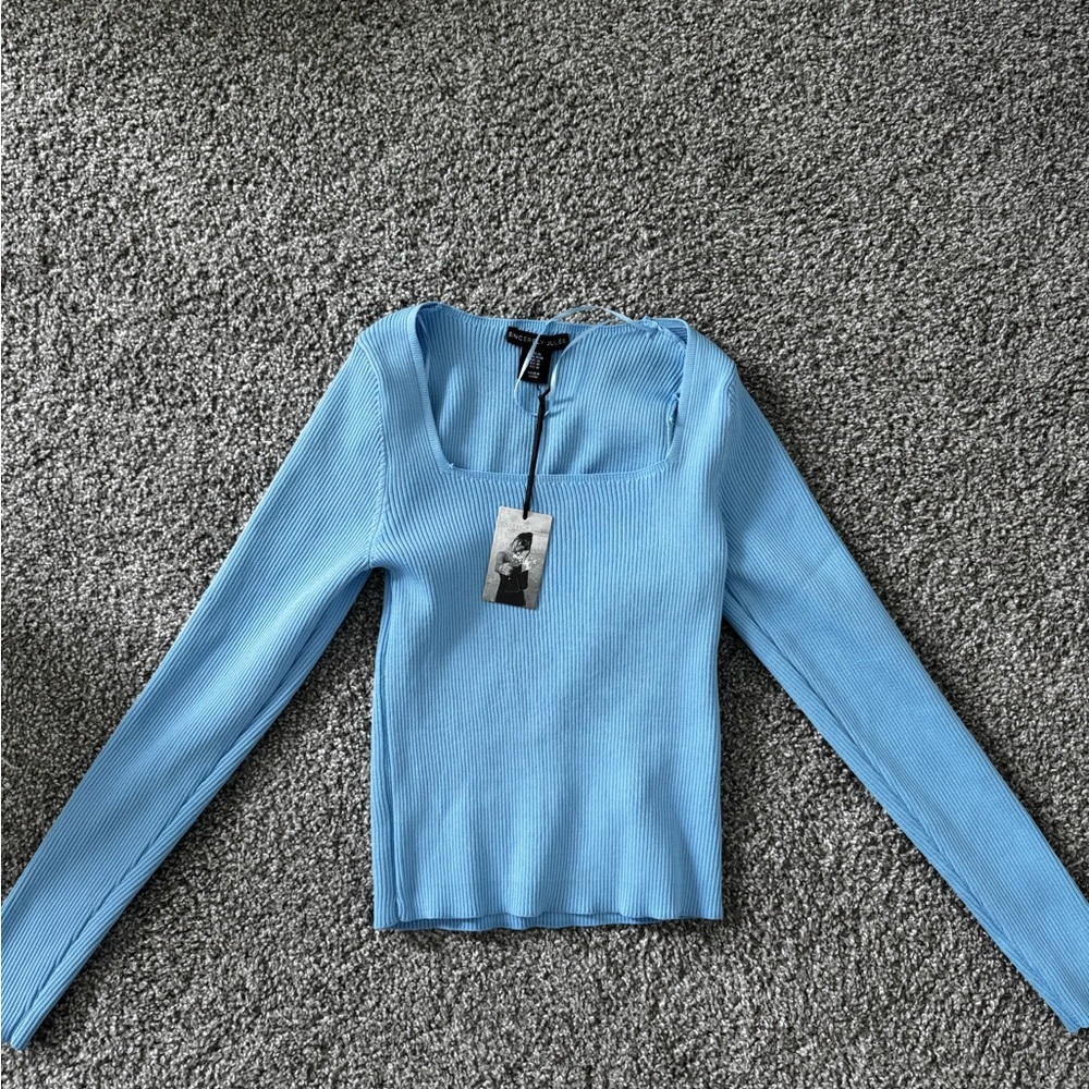 Sincerely Jules Sky Blue Long Sleeve Top